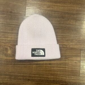 The North Face unisex Light Pink Rib Knit Cuff Beanie